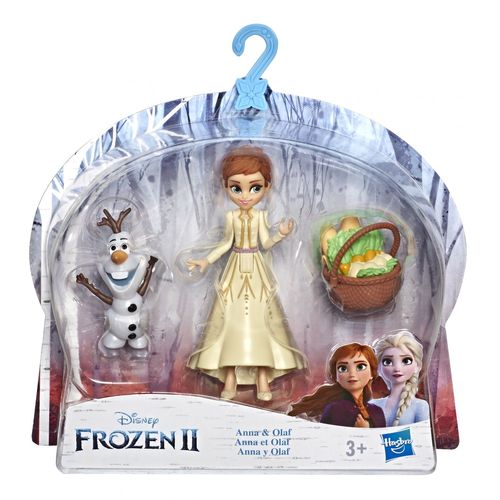 Frozen Disney La Reine Des Neiges 2 - Mini Poupées Anna Et Olaf Avec Panier
