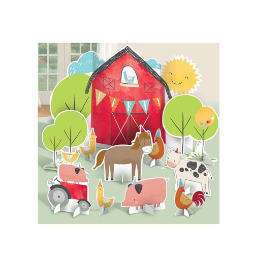 11 Decorations De Table En Carton Anniversaire A La Ferme