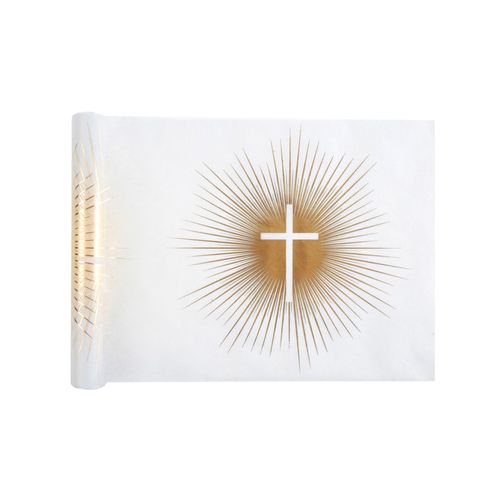 Chemin De Table Intisse De Ceremonie Dore 5m X 30 Cm