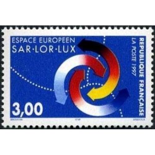Timbre France 1997, Oblitéré - Espace Européen Sar Lor Lux - 3.00 Yt311