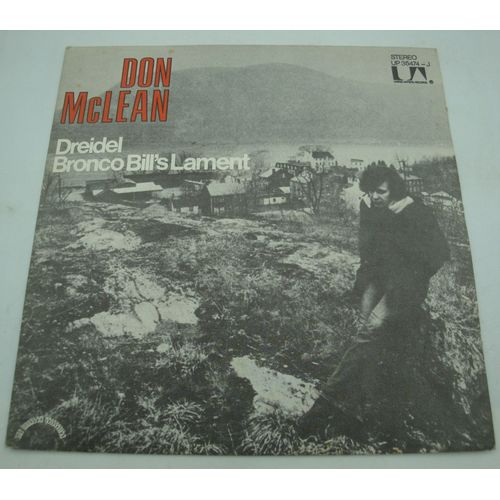 Don Mclean - Dreidel/Bronco Bill's Lament Sp 7" 1972 United Artists