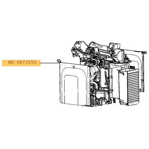 Flasque gauche - Cafetière, Expresso (MS-0072555 KRUPS)