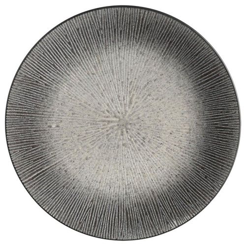 Lot De 6 Assiettes Plates "Atelier" 27cm Gris
