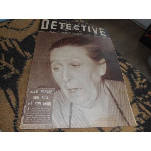 Qui Detective / 581 / 19 Aout 1957 / Elle Pleure Son Fils Et Son Mari