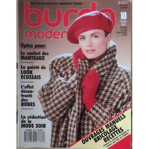Magazine Burda Moden La Seduction De La Mode Soir Octobre 1987