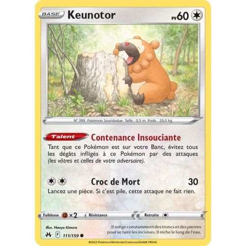 Carte Pokemon - Keunotor - 111/159 - Eb12,5 Zenith Supreme -