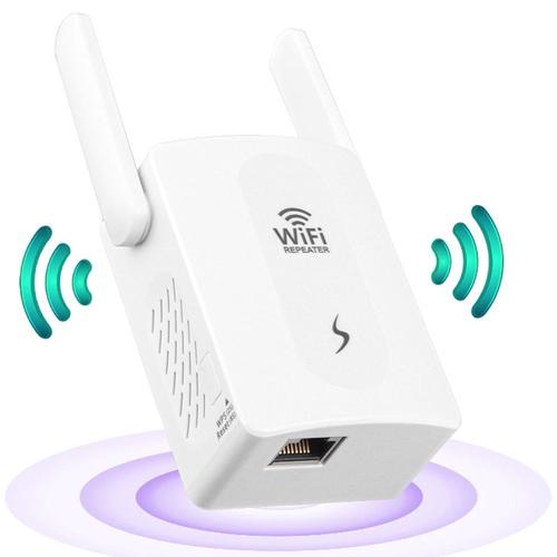 Répéteur Wifi 300 Mbps Amplificateur Wi-Fi 2,4GHz Configuration Facile Couverture 200m² - E.F.Connection