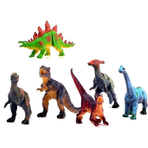 6 Dinosaure Figurine En Plastique Jouet Enfant