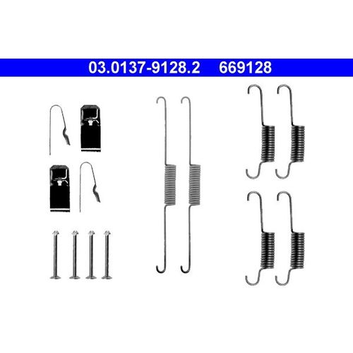 Kit D'accessoires, Mâchoire De Frein Ate 669128 D'origine
