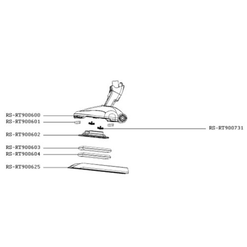 Brossette (repère RS-RT900601) Nettoyeur vapeur (RS-RT900601 BEKO ROWENTA)
