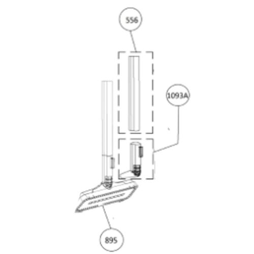 Raccord (repère 1093) - Nettoyeur vapeur (48009261 HOOVER)