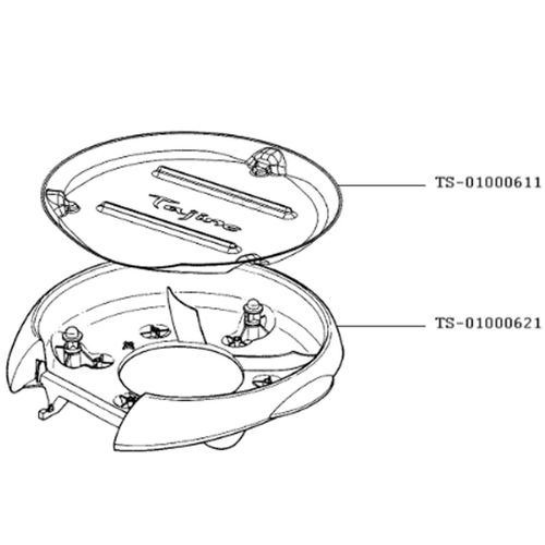 Réflecteur (repère TS-01000611) Raclette gril Wok (TS-01000611 TEFAL)