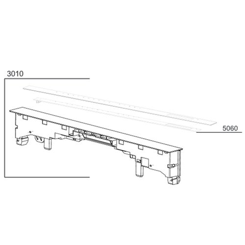 Panneau de commande (repère 3010) - Lave-vaisselle (1763090008 BEKO)