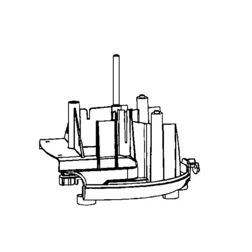 Demi boitier inférieur - Robot ménager (MS-0A07221 MOULINEX, SEB)