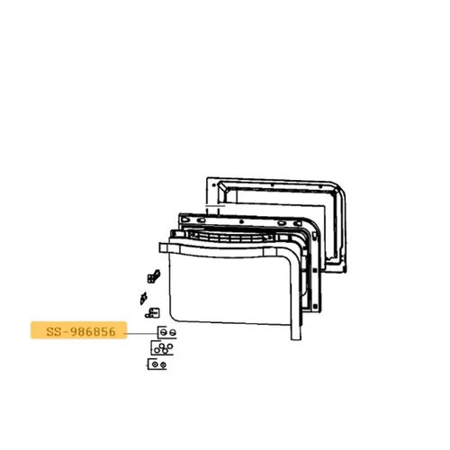 Lot de 2 vis - Four, cuisinière (SS-986856 MOULINEX, SEB)