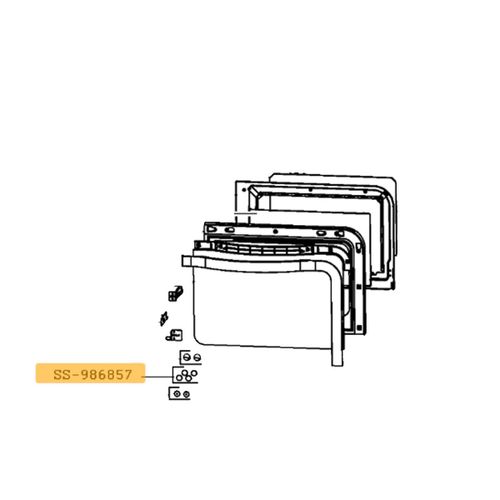 Lot de 4 rondelles en silicone - Four, cuisinière (SS-986857 SEB)
