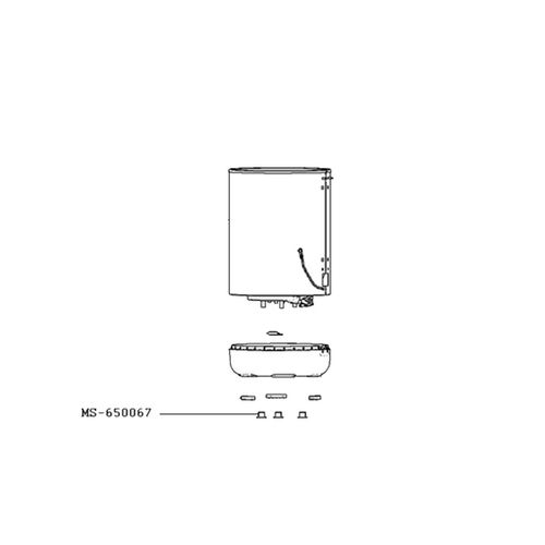 Entretoise vis socle (repère MS-650067) Robot ménager (MS-650067 MOULINEX)