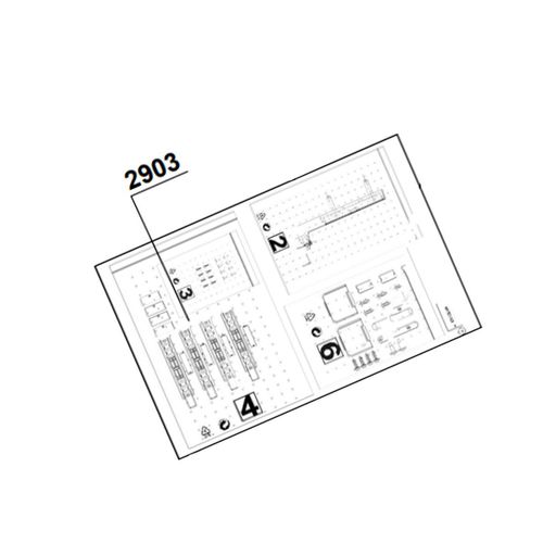 Kit de modification d'origine (repère 2903) Réfrigérateur congélateur (4669100100 ALTUS BEKO)