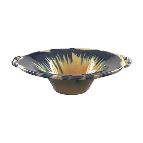 Coupe Vallauris Flamme Jaune Et Bleu Jaune