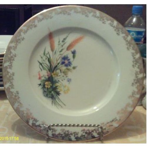 Vintage - Assiette Plate - En " Porcelaine De Limoges "