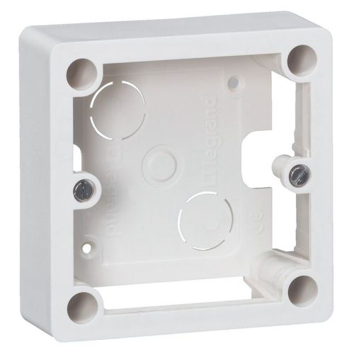 Cadre saillie 1 poste Ivoire pour socle et sortie de câbles 100x100x36mm - LEGRAND - 055849