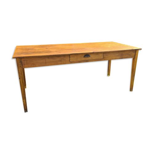 Table De Ferme En Pin Massif 180cm Bois