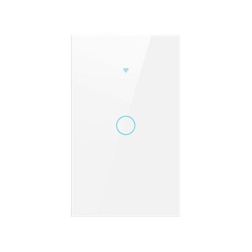 interrupteur de lampe Wifi Smart Life, commande vocale, LED, avec panneau en verre, fonctionne avec Alexa Google Home