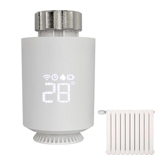 Thermostat numérique intelligent pour radiateur, Valve de Thermostat extensible Programmable