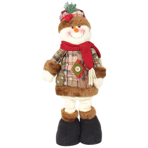Poupée rétractable de noël sur pied, Figurine bonhomme de neige/renne/père noël, décoration de maison, noël, nouveau