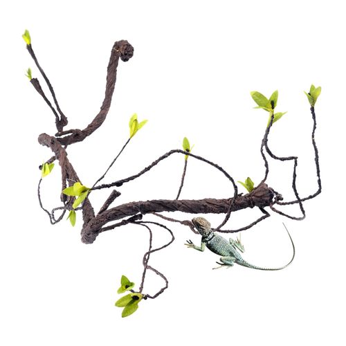 Vigne D'escalade De Reptiles Flexible Et Pliable, Fausse Vigne De Jungle Pour Animaux De Compagnie, Décor De Terrarium Pour Geckos Hermès Crabes Serpent Et