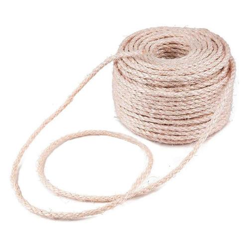 Corde En Sisal Naturel Pour Arbre À Chat, 6/4mm, Accessoire Pour La Maison