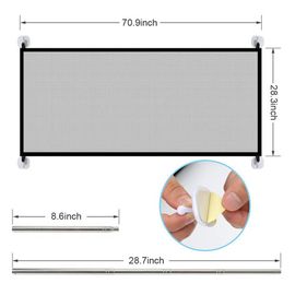 Filet D'isolation Pour Chiens, Barrière De Sécurité Portable, Maille Pliante Pour Animaux De Compagnie, Clôture De Séparation Pour Chiens