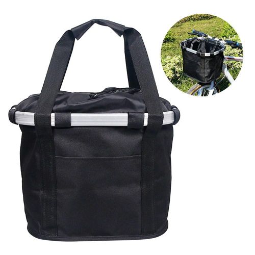 Panier De Vélo À Guidon Amovible, Panier Pliable Pour Petit Animal De Compagnie, Porte-Chien, Sac De Cyclisme, Panier De Courses