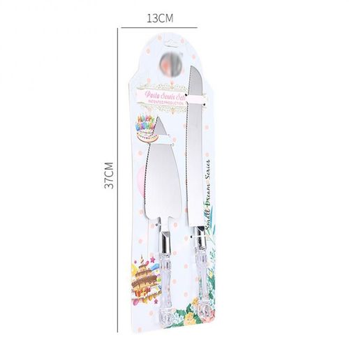 Couteau À Pizza À Pain En Acier Inoxydable, Ensemble De Pelle À Gâteau, Couteau À Pizza À Fondant, Diviseur De Tarte À Dessert, Outils De Cuisson, Accessoires De Cuisine 2 Pièces/Ensemble