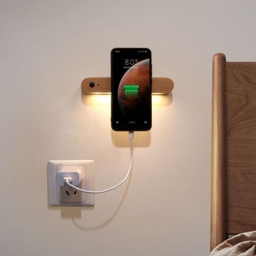 Lampe Led En Bois Avec Capteur Portable, Nouveau, Porte-Clé, Induction Intelligente Du Corps Humain, Suspension Magnétique De Garde-Robe