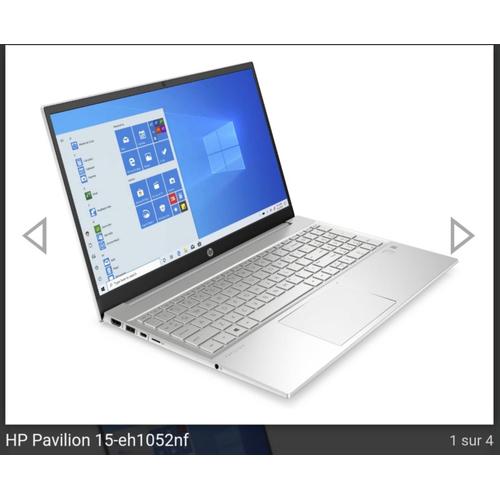 HP Pavilion 15-eh1052nf 15" AMD Ryzen 5 - Ram 12 Go - SSD 512 Go