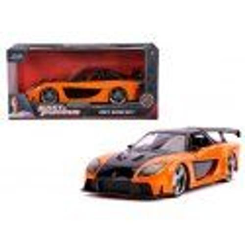 Jada Toys Fast Furious Mazda Rx-7 Voiture Jouet En Décast Portes Ouvertes Coffre Et Capot Échelle 1 24 Orange Métallique 253203058 Multicolore