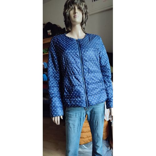 Blouson Bleu À Pois Blancs T 40