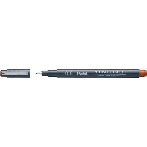 Pentel Arts Feutre Technique Permanent Pointliner 0,5 Sanguine