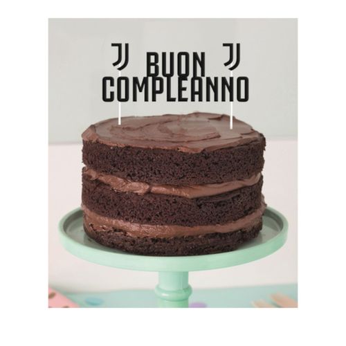 Decoration Gateau Juventus 17 X 18 Cm