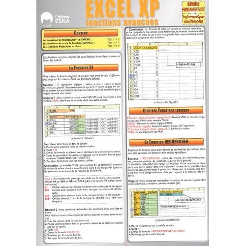 Excel Xp - Fonctions Avancées