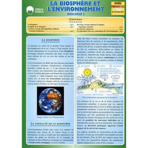 Biologie - Tome 2, La Biosphère Et L'environnement