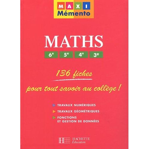 Maths 6e, 5e, 4e, 3e