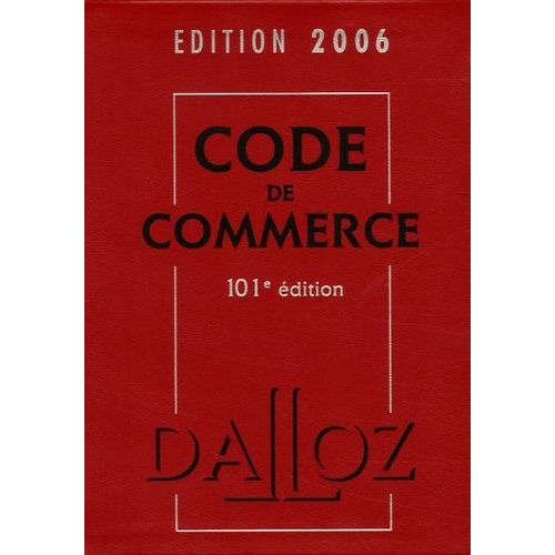 Code De Commerce - Edition 2006 (1 Cd-Rom)