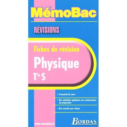 Mémobac Physique Tle S - Révisions
