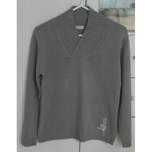 Pull 10 Ans Gris Col V