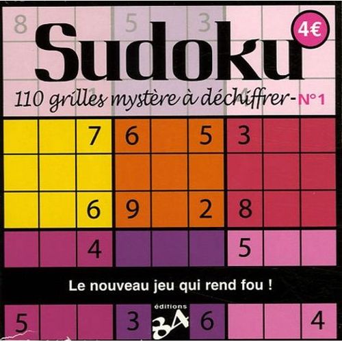 Sudoku - Tome 1, 110 Grilles Mystère À Déchiffrer