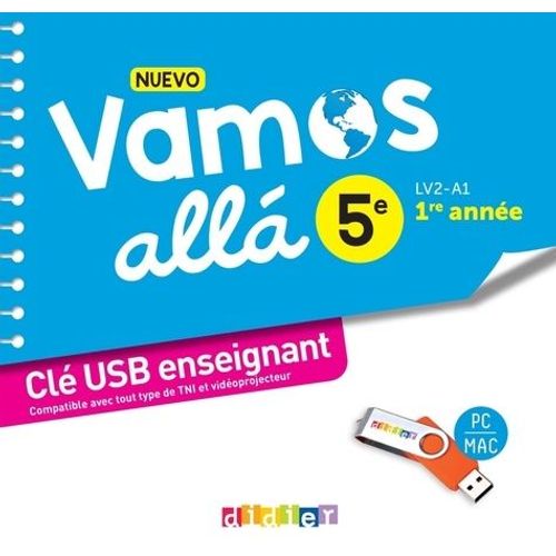 Espagnol 5e Nuevo Vamos Nuevo Vamos Alla - (1 Clé Usb)