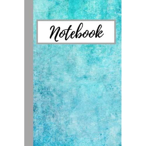 Notebook: Colorful Blue Ocean Blank Lined Fun Journal Notebook