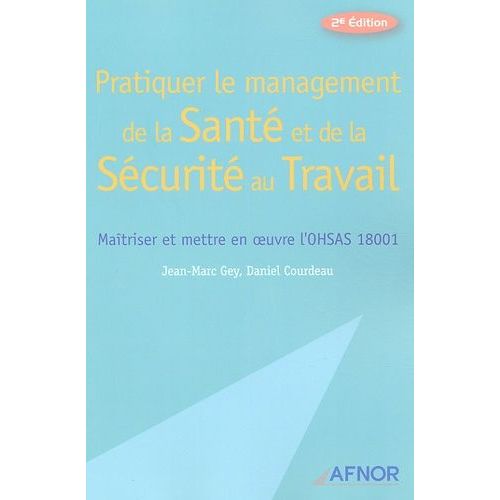 Pratiquer Le Management De La Santé Et De La Sécurité Au Travail - Maîtriser Et Mettre En Oeuvre L'ohsas 18001
